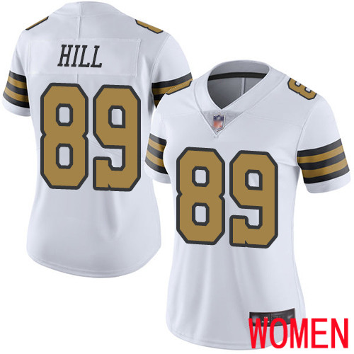 New Orleans Saints Limited White Women Josh Hill Jersey NFL Football #89 Rush Vapor Untouchable Jersey
